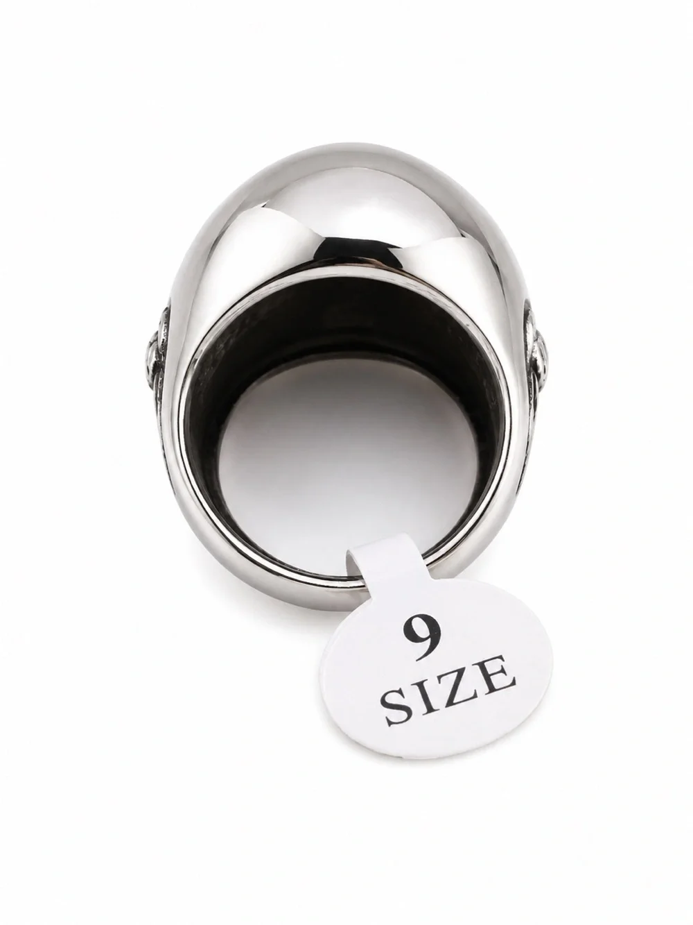 Men’s Titanium‎ Steel Interstellar Design Ring Size 9 Silver Tone Statement Ring